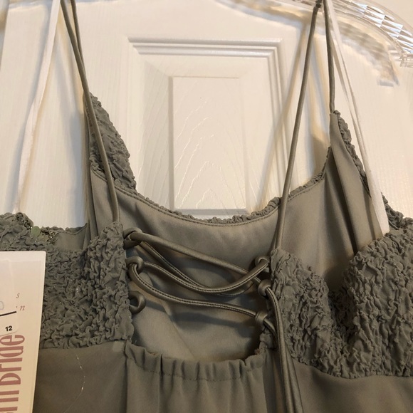 NWT Olive Bridesmaid Dress - Picture 2 of 3